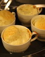 Суфле с голубым сыром и мускатным орехом