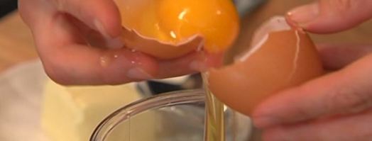 суфле с горошком, грюйером и розовым перцем. Шаг 5