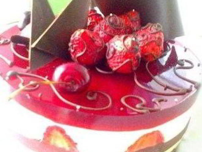 Рецепт торта-суфле с фруктами в желе