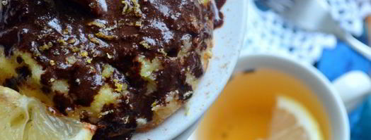 творожно-лимонное суфле под растопленным шоколадом. Шаг 5