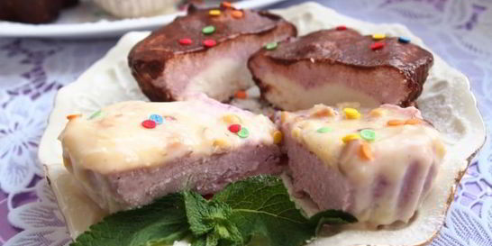 Творожно-малиновое суфле