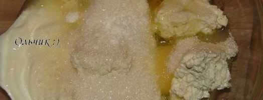 творожное суфле с карамелизированными яблоками. Шаг 3