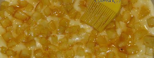 творожное суфле с карамелизированными яблоками. Шаг 6