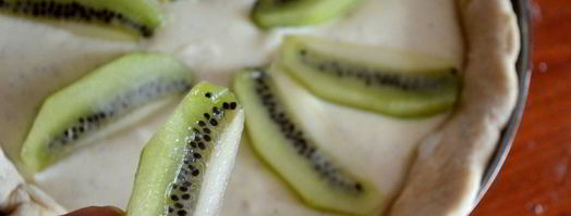 творожное суфле с киви в тесте. Шаг 4