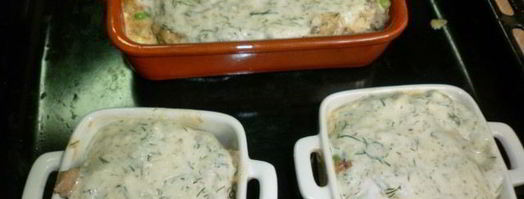 жюльен-суфле с языком и кабачком. Шаг 7