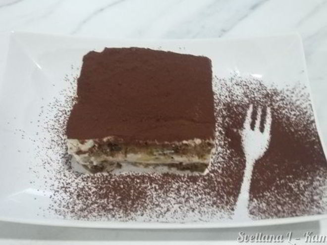 Рецепт бананового тирамису