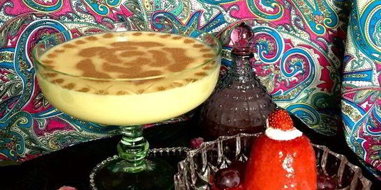 Турецкий Сютлач с клубничным сорбетом