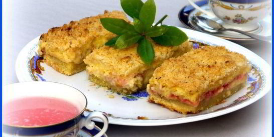 Творожно-ягодный крамбль