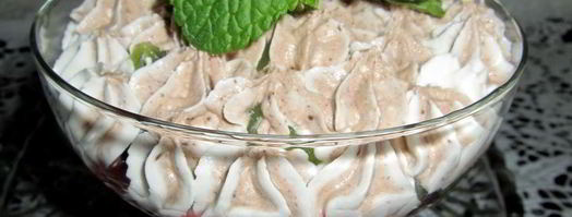 творожный десерт с фруктами. Шаг 3