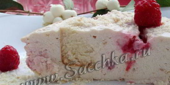 Творожный десерт с желатином