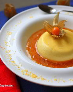 Тыквенная панна котта с цитрусовым соусом