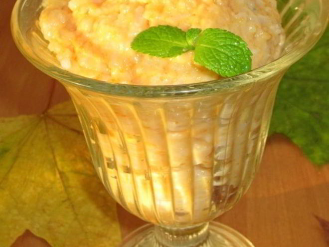 Рецепт тыквенно-рисового пудинг