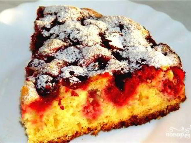 Рецепт вишневого десерта