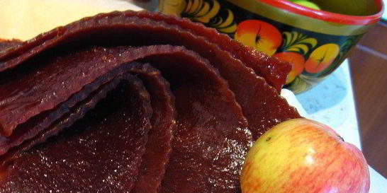 Яблочная пастила без сахара