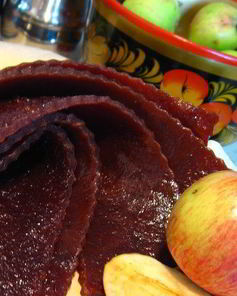 Яблочная пастила без сахара