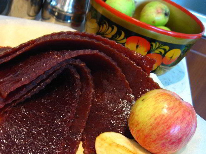 Рецепт яблочной пастилы без сахара