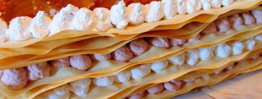 янтарный мильфей с земляникой. Шаг 15