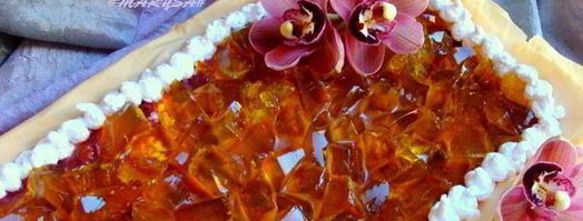 янтарный мильфей с земляникой. Шаг 18