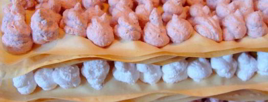 янтарный мильфей с земляникой. Шаг 10