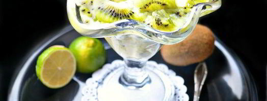 экзотический десерт из пудинга и киви. Шаг 8