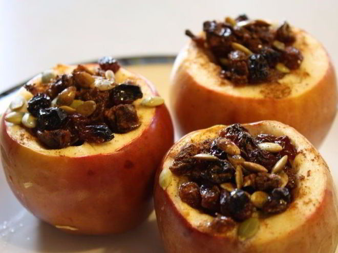 Рецепт запеченного яблока в микроволновке