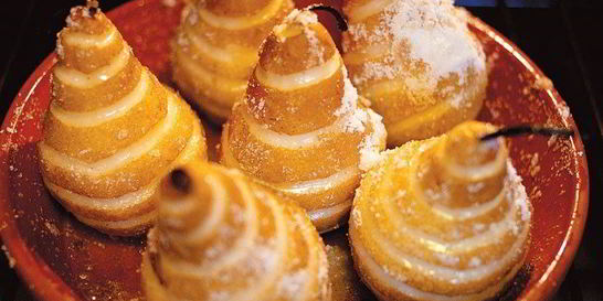 Запеченные груши в сахарной глазури