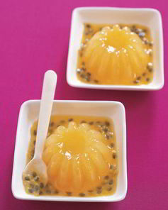 Желе из персиков и маракуйи