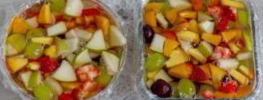 желе из шампанского с фруктами и ягодами. Шаг 7