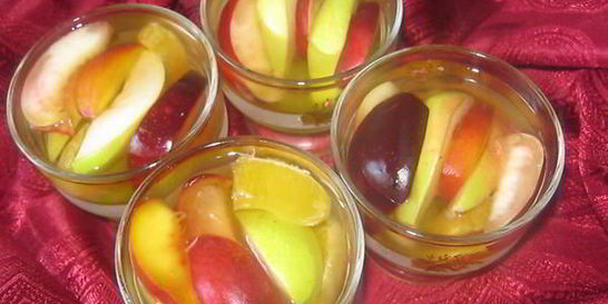 Желе с фруктами