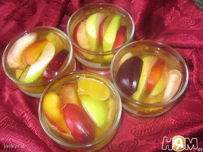 Рецепт желе с фруктами