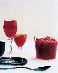 Желе с гранатом и ананасом