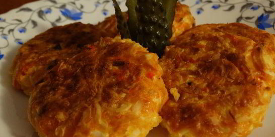 Биточки из крабовых палочек