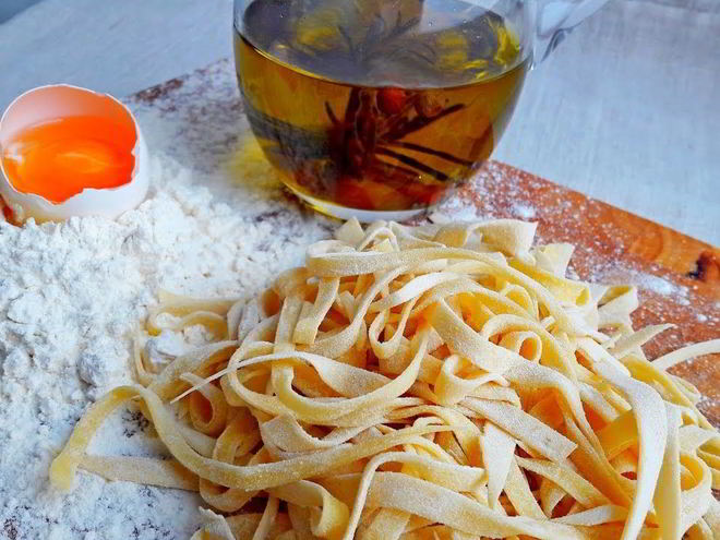 Рецепт домашней лапши на желтках