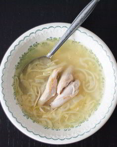 Домашняя лапша с деревенской курицей