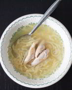 Домашняя лапша с деревенской курицей