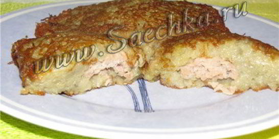 Драники с мясом
