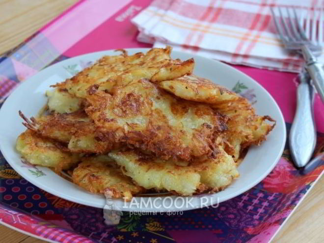 Рецепт драников с сыром