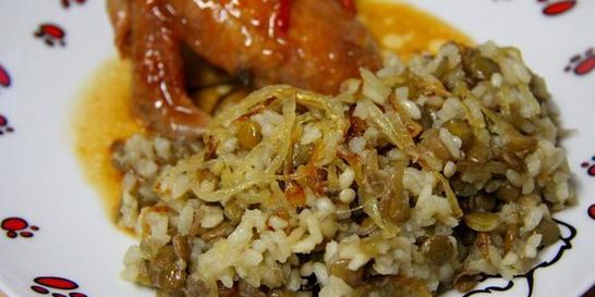 Гарнир из чечевицы с рисом