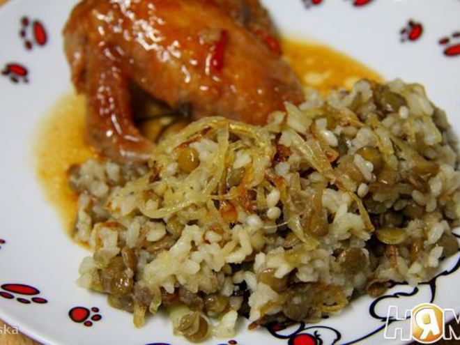 Рецепт гарнира из чечевицы с рисом