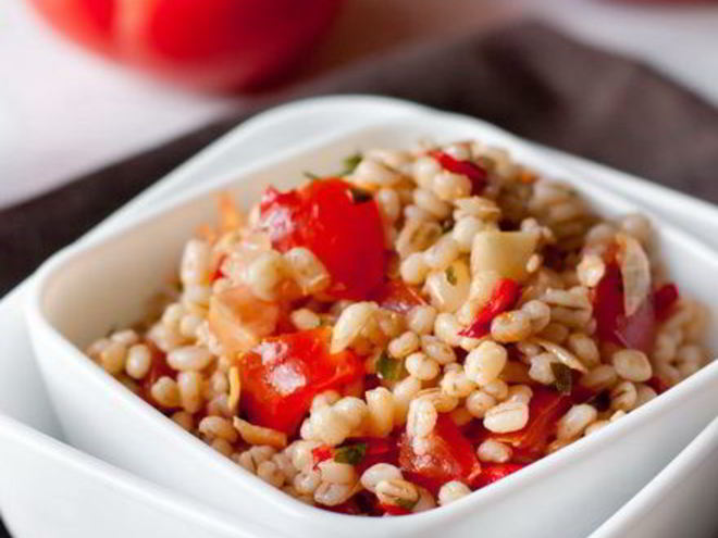 Рецепт гарнира из перловки с овощами