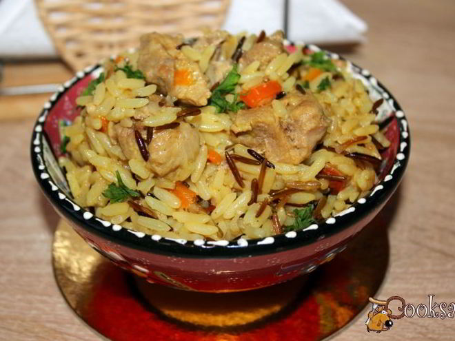 Рецепт ароматного риса акватика mix с мясом и ягодами годжи в мультиварке