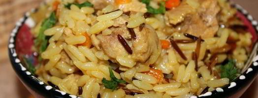 ароматный рис акватика mix с мясом и ягодами годжи в мультиварке. Шаг 5