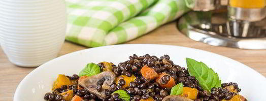 чечевица белуга с овощами. Шаг 13