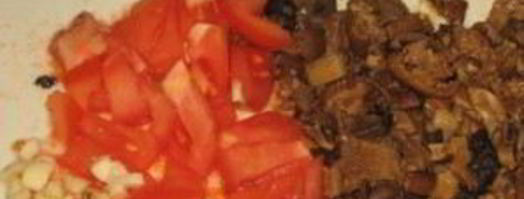 чечевица с рисом, грибами и морковью. Шаг 3