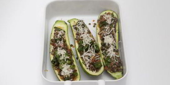 Чечевица с цукини