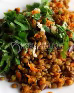 Чечевица с зеленью