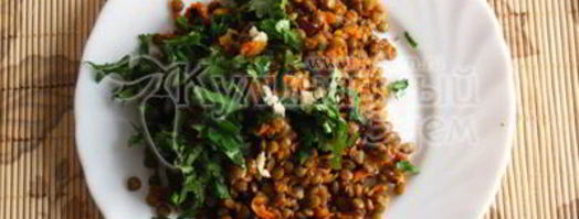 чечевица с зеленью. Шаг 5