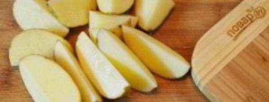 деревенский картофель под сырным соусом. Шаг 3