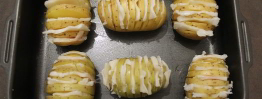 картофель гармошкой с салом. Шаг 5