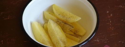 картофель на пару в мультиварке. Шаг 3